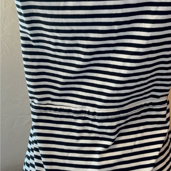 Merona Black and White Striped Midi Dress - Picture 5 of 8